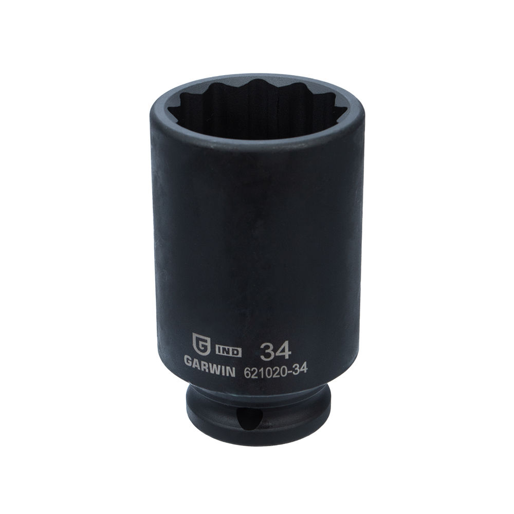 Головка торцевая 12-гранная ударная глубокая 34 мм, 1/2 GARWIN INDUSTRIAL 621020-34