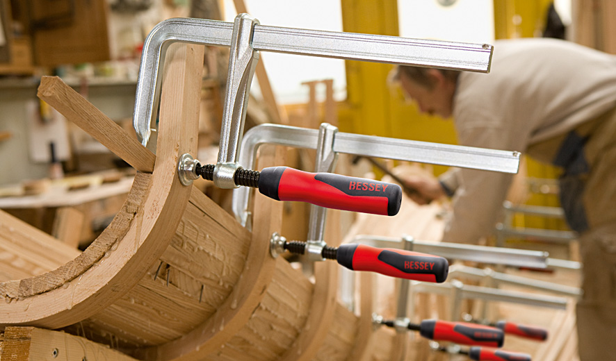 Струбцина цельнометаллическая 200/100, 6 кН, 2К ручка GZ20-2K BE-GZ20-2K