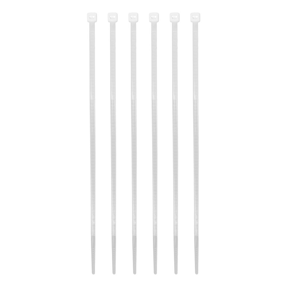 Хомуты, 180 x 3.6 мм, пластиковые, белые, 100 шт Сибртех (45525)