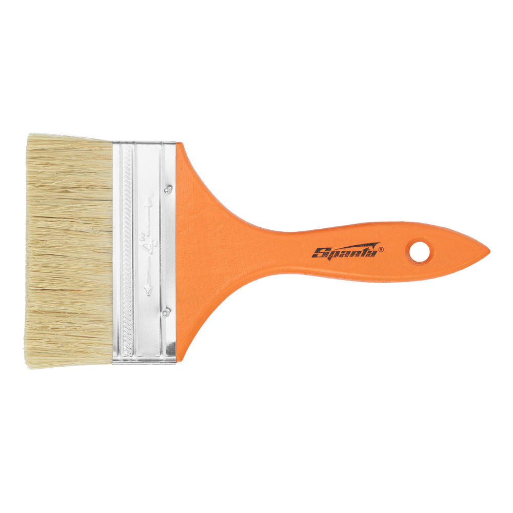 Кисть плоская Slimline 4 (100 мм) натуральная щетина, деревянная ручка Sparta (824455)