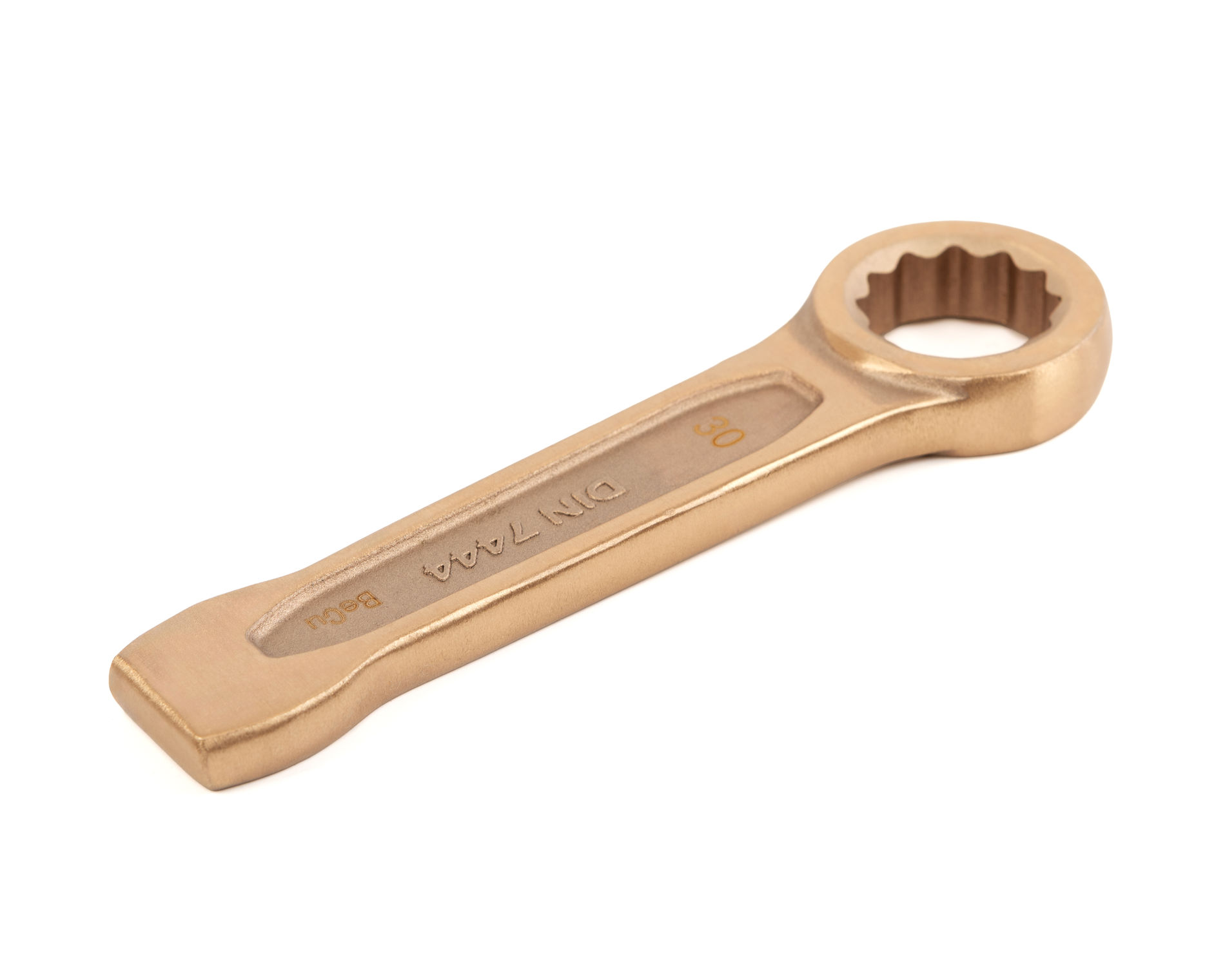 Ключ гаечный накидной ударный 30 искробезопасный сплав BeCu, HORTZ