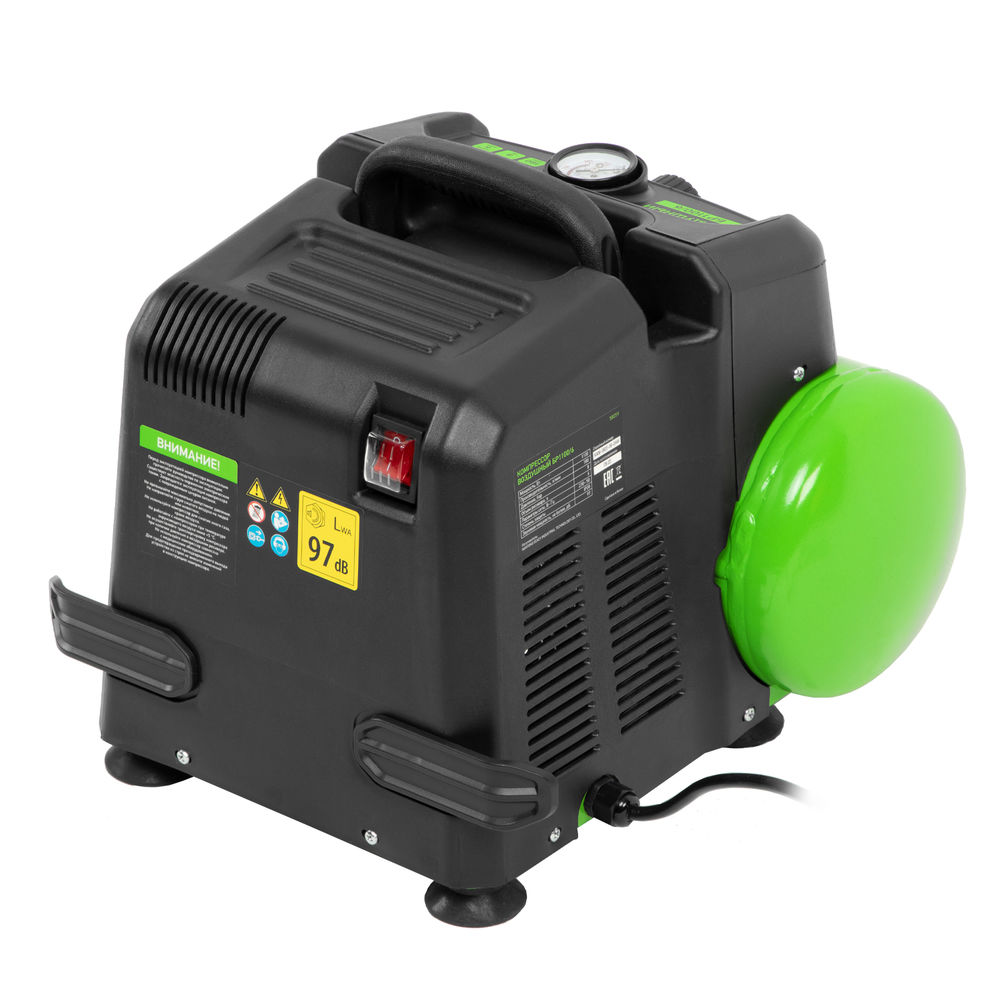 Компрессор воздушный безмаслянный BL 1100/6 1100Вт, ресивер 6 литров, 180 л/мин Сибртех (58059)