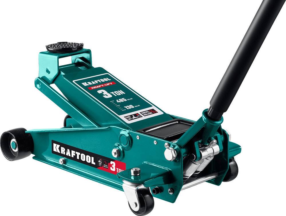 Домкрат подкатной 3 т, 130 - 465 мм с быстрым подъемом для СТО KRAFT-LIFT KRAFTOOL 43450-3