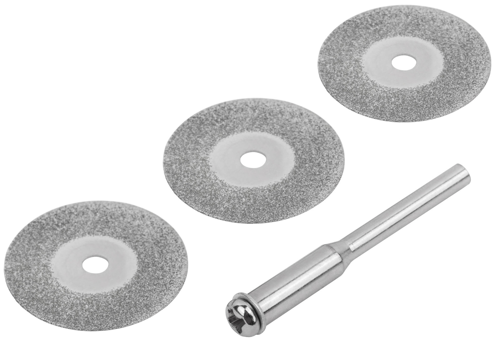 Круги с алмазным напылением 3 шт. и штифт диам. 3 мм, 22 мм (36930)