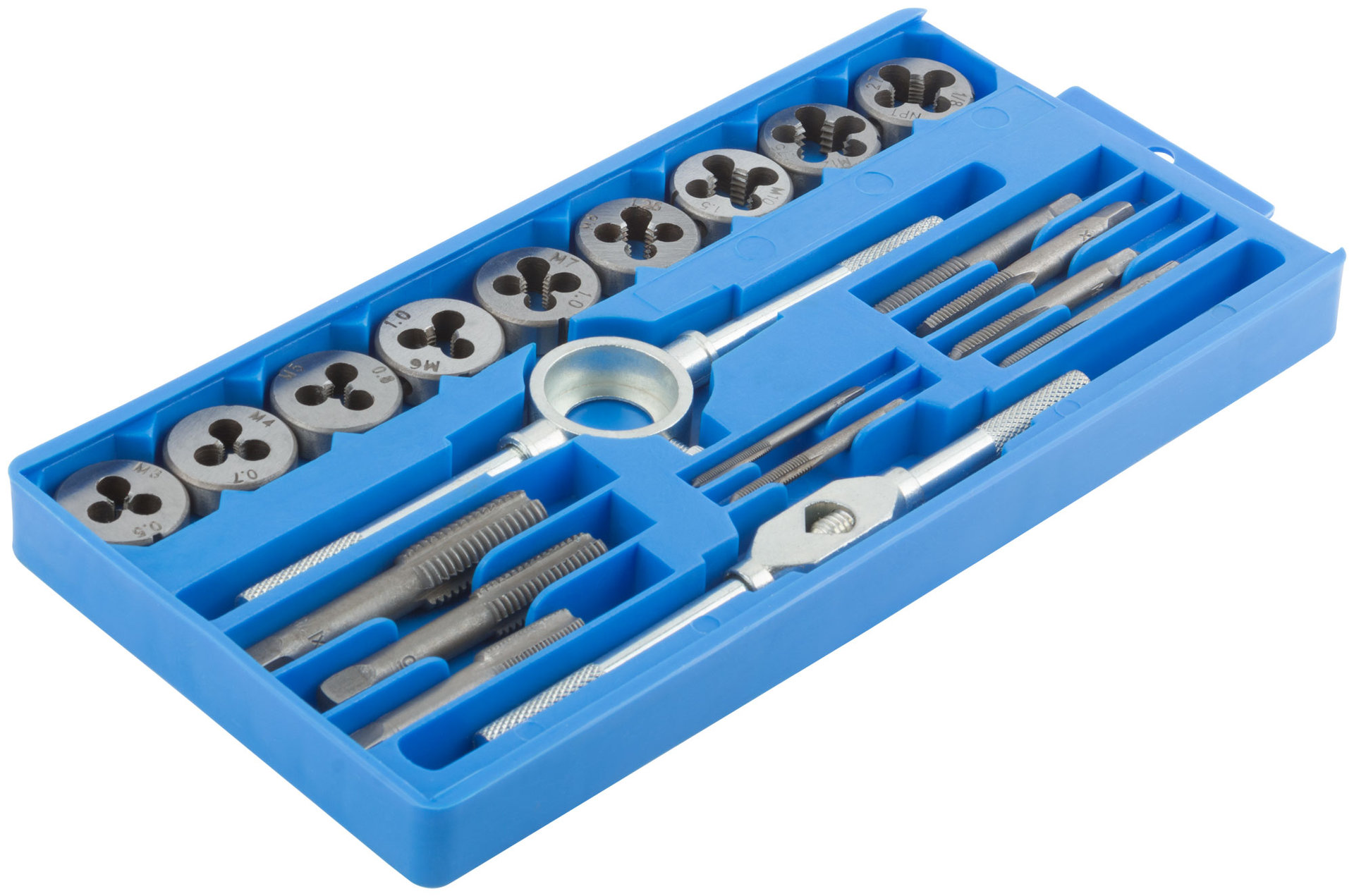 Лерки-метчики для мягкого металла 20 шт., пластиковый кейс (70780)