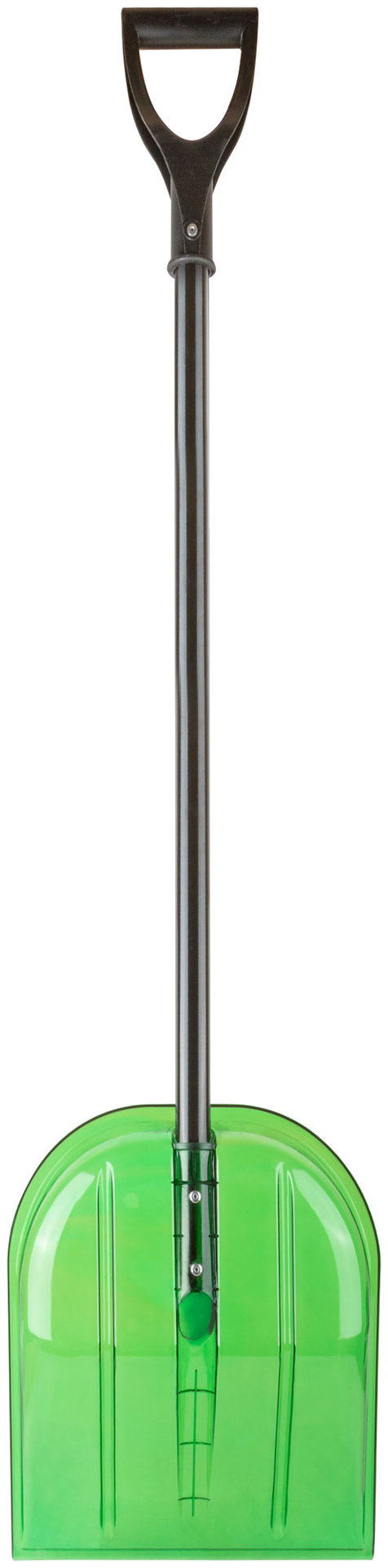 Лопата для уборки снега Профи поликарбонатная, алюминиевый черенок, малая 340х385х1350 мм (68113)