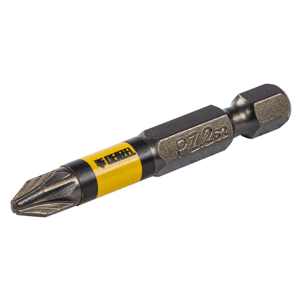 Набор бит комбинированный 3 шт., PZ1, PZ2, PZ3, 50 мм, сталь S2 Denzel (11677)