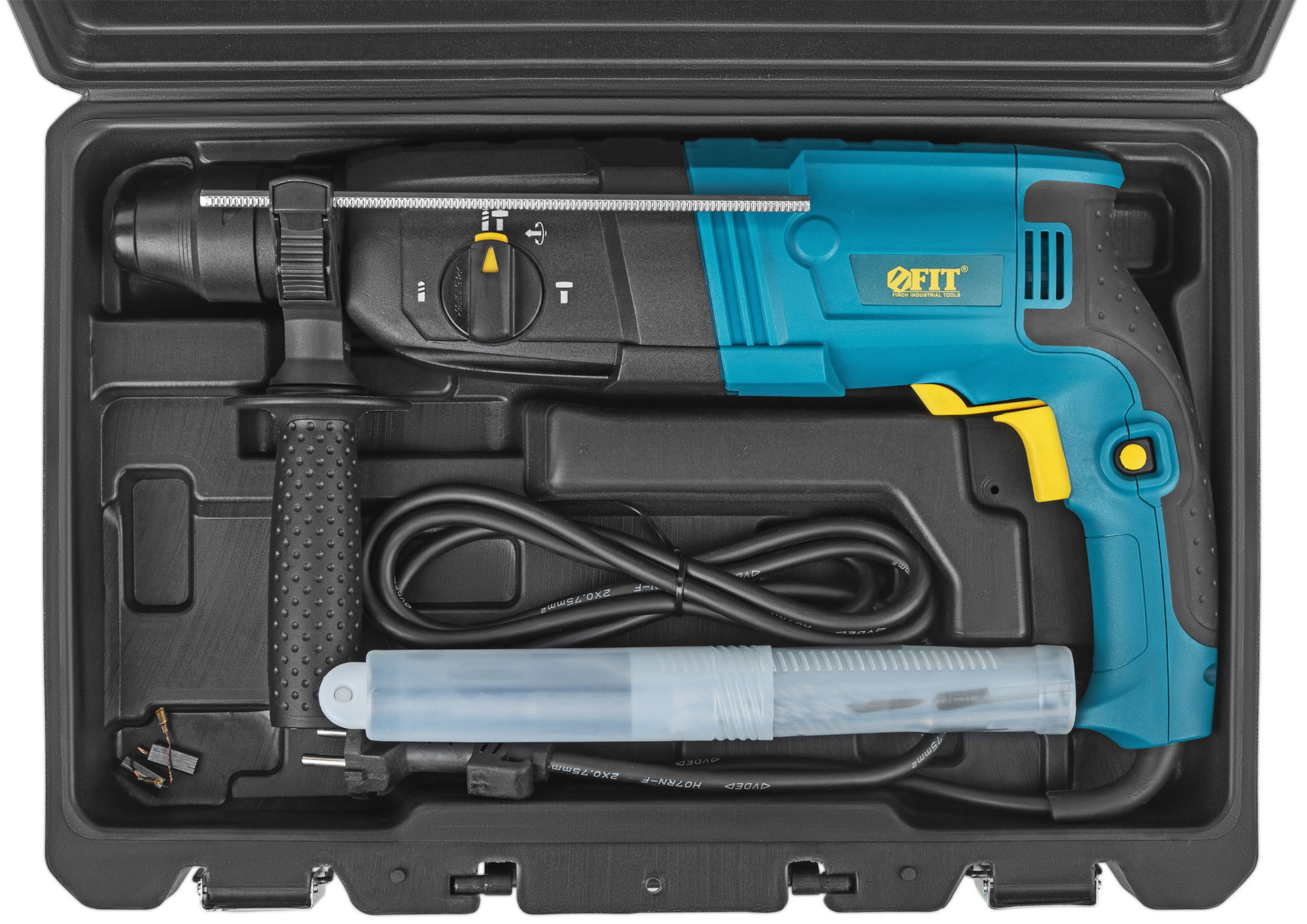 Перфоратор монтажный 900 Вт; 0-1150 об/мин; 0-5100 уд/мин; 3,3 Дж; 3 реж.; SDS-PLUS; реверс; 3,3 кг; кейс (80109)