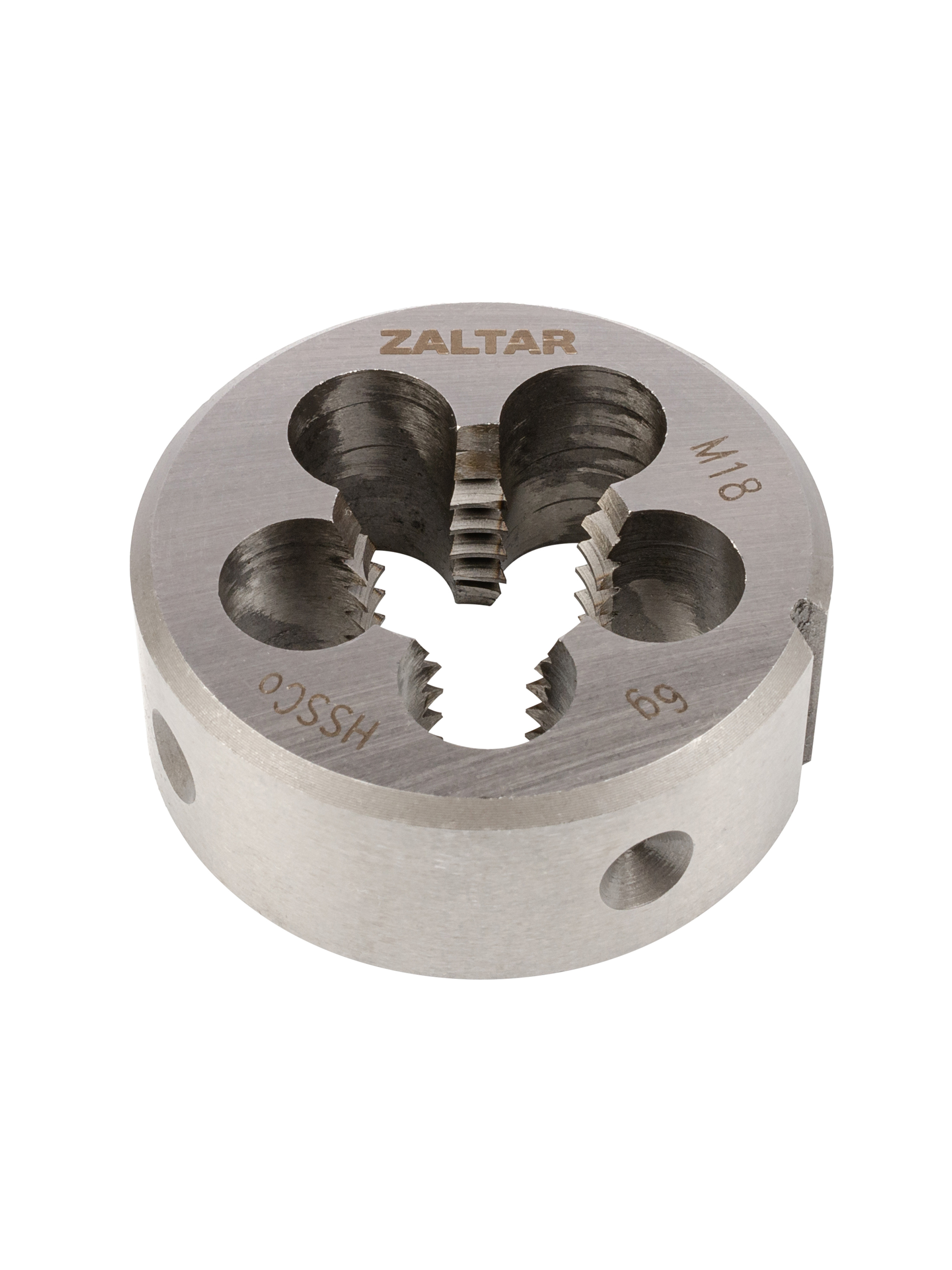 Плашка круглая резьбонарезная HSS-E, DIN 223 B (DIN EN 22568), M18 x 2.5, 45 x 18 (ZA-03810)