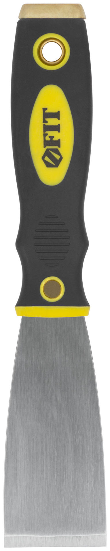 Шпатель для удаления ржавчины Профи, толщ. лезвия 1 мм, двухкомп.ручка с метал.бойком 1,5 (40 мм) (06671)