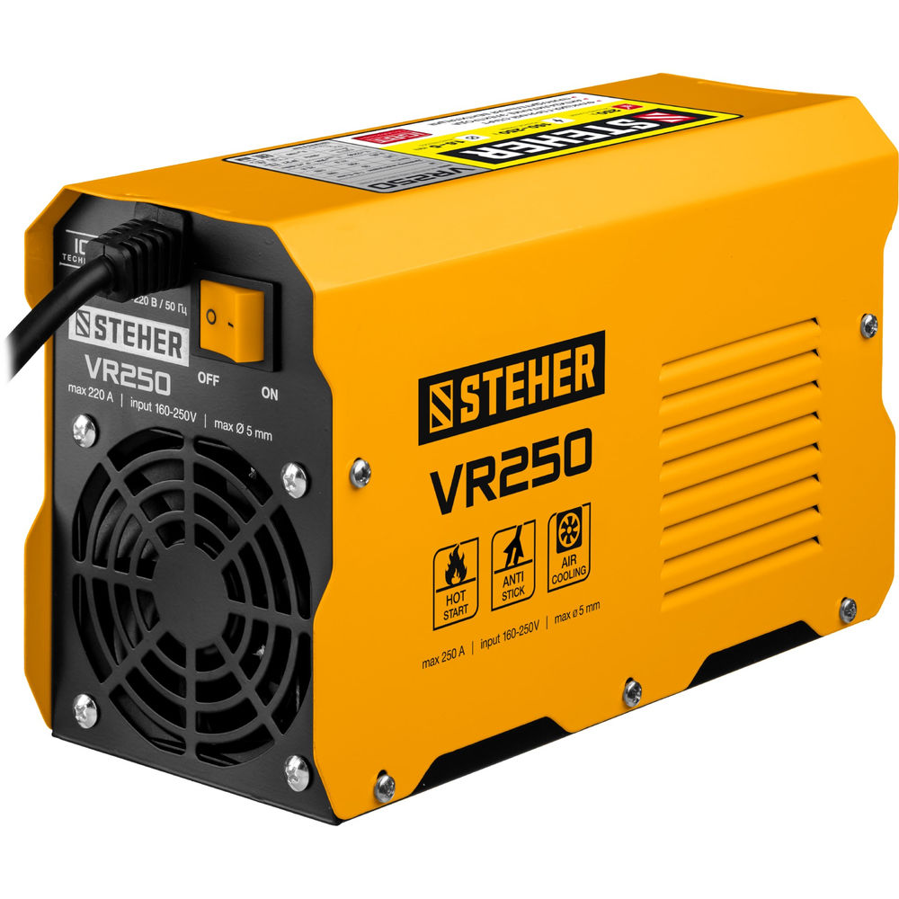 Аппарат сварочный инверторный ММА STEHER 250 А макс. электрод O 5.0 мм VR-250  
