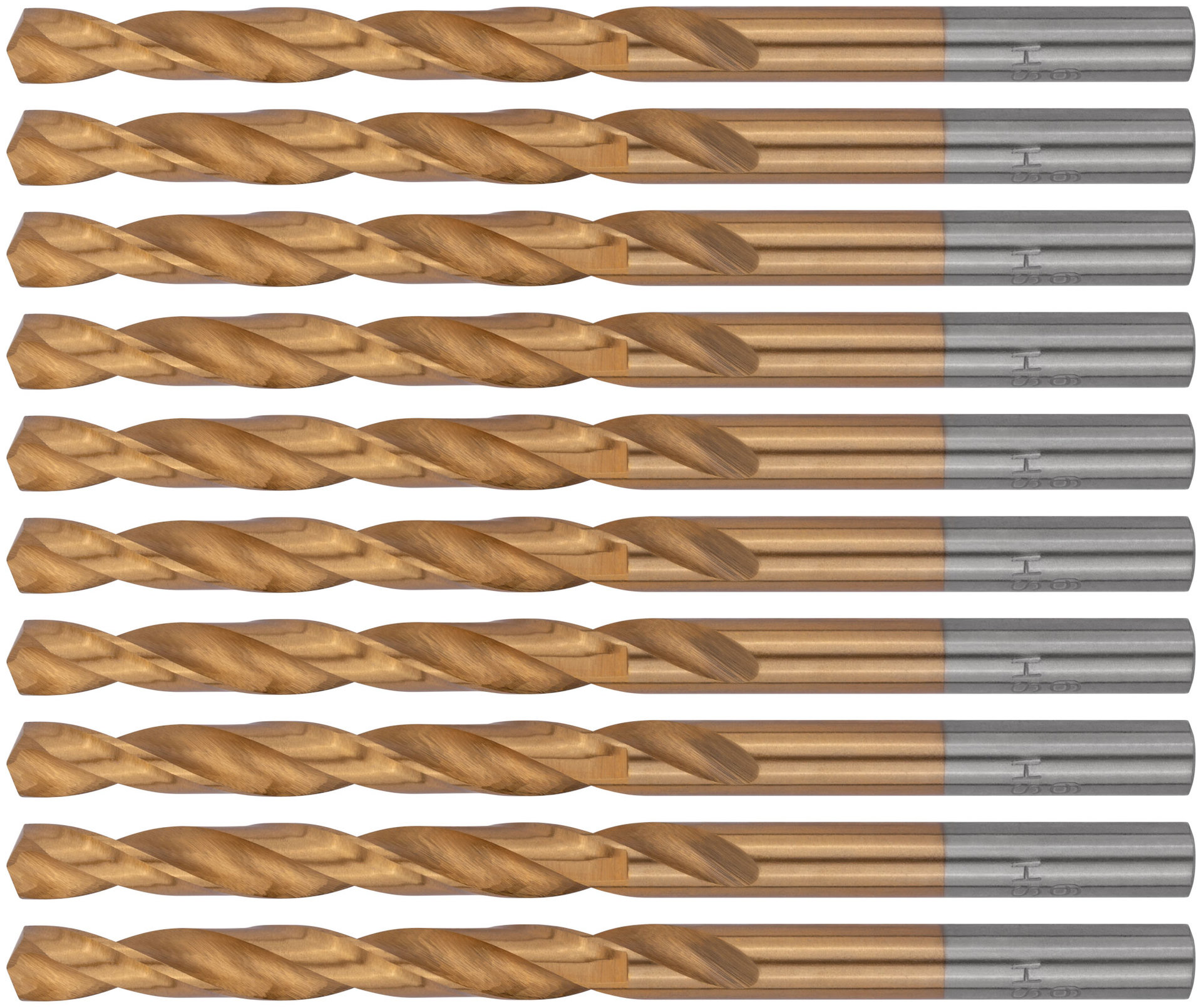 Сверла HSS по металлу, титановое покрытие 6,0 мм (10 шт.) (34160)