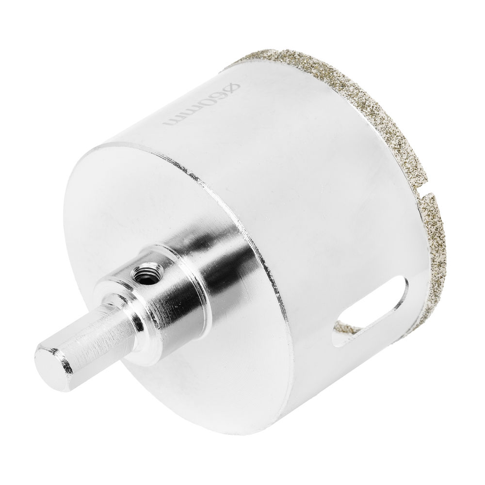 Сверло алмазное по керамограниту, 60 х 67 мм, трехгранный хвостовик Matrix (726603)