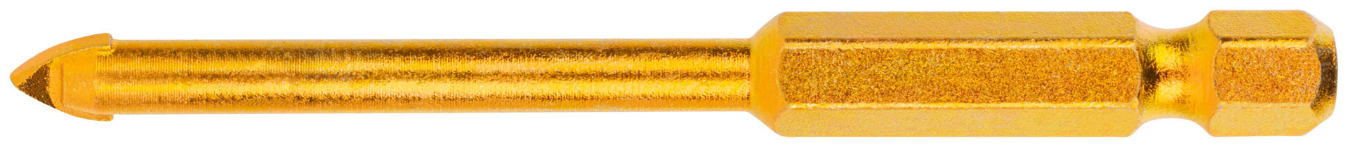 Сверло универсальное по кафелю, стеклу, керамограниту, бетону, кирпичу, шестигранный U-хвостовик под биту, 5х70 мм (35183)