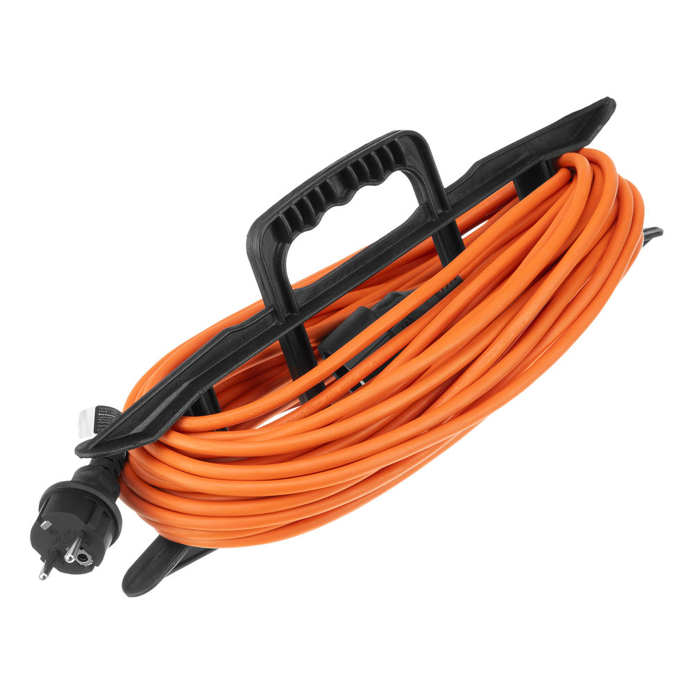 Удлинитель-шнур силовой Garden Series, ПВС, 20м, 1 розетка 3 x 1 мм, Denzel (37406)