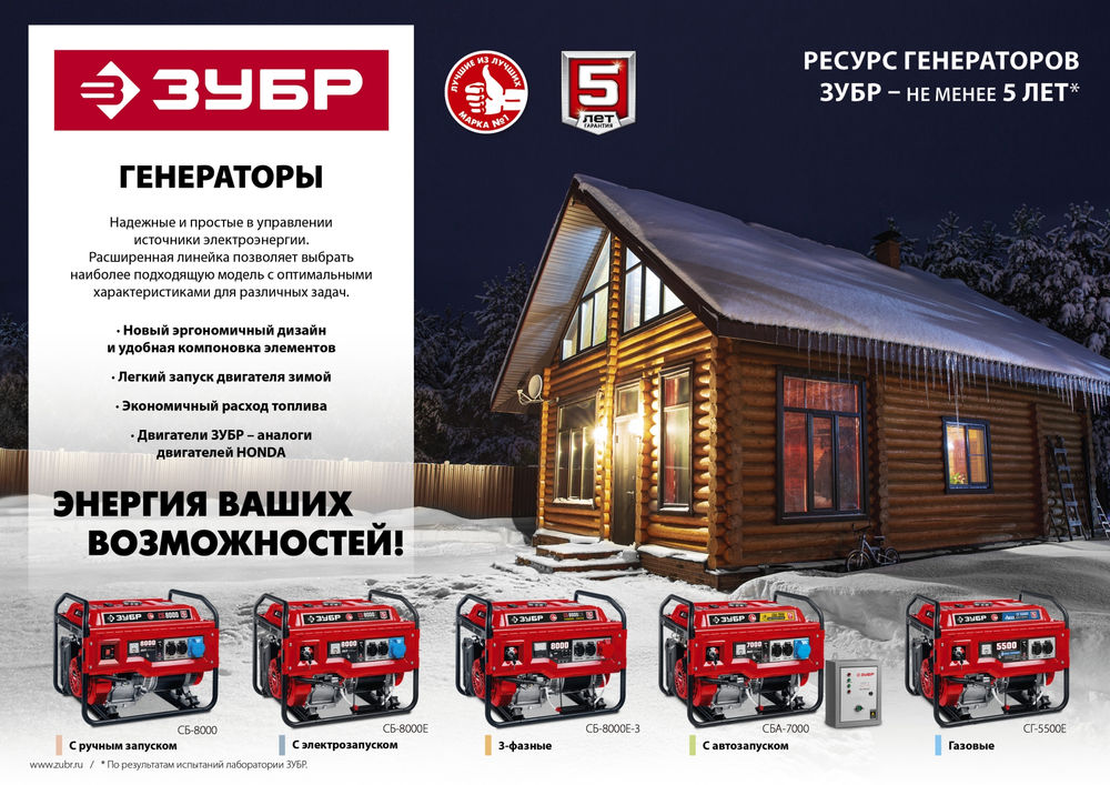 Набор колес + рукоятка № 1 для генераторов мощностью до 3500 Вт ЗУБР НКР-1