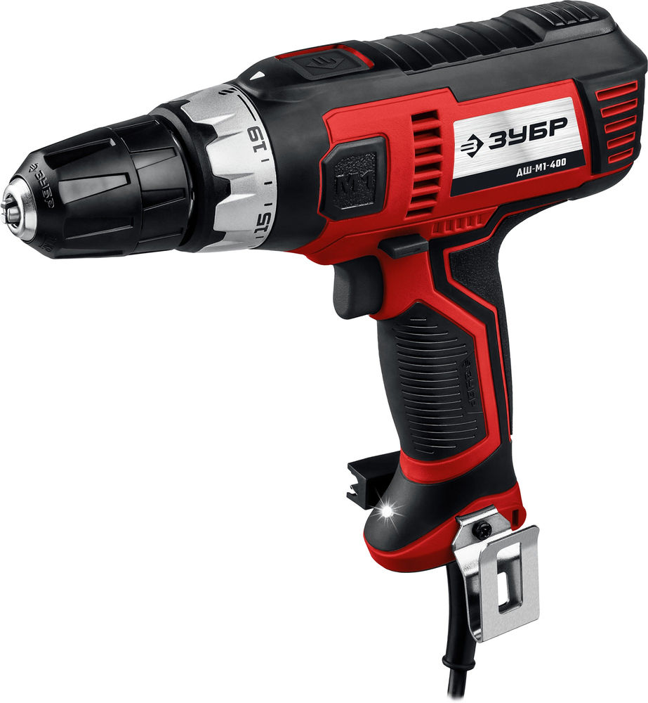 Дрель-шуруповерт сетевая 400 Вт 28 Н·м ЗУБР ДШ-М1-400