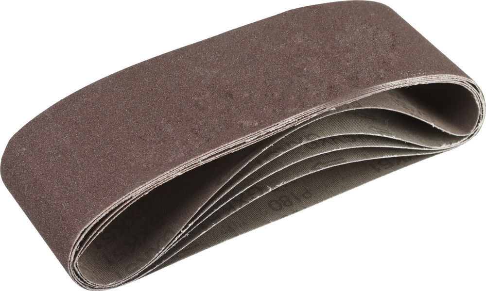 Лента шлифовальная 75х533 мм, P180, для ЛШМ, 5 шт, серия СТАНДАРТ ЗУБР 35342-180