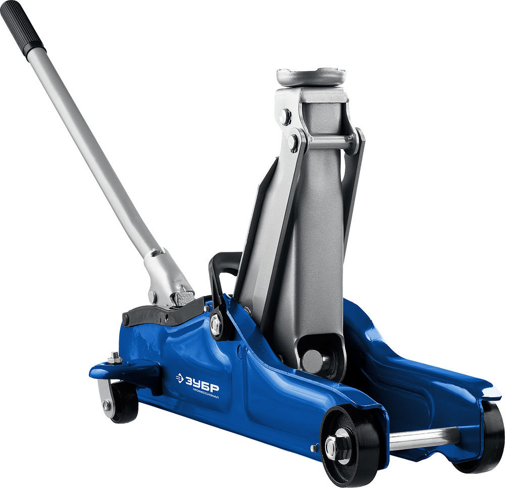 Подкатной домкрат с низким подхватом в кейсе 2 т 85 - 330 мм Профессионал ЗУБР Т-35 43056-2-K