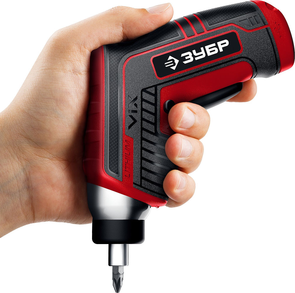 Отвертка аккумуляторная ViX 3.6 В, 10 бит ЗУБР ЗО-Е-3.6 Ли