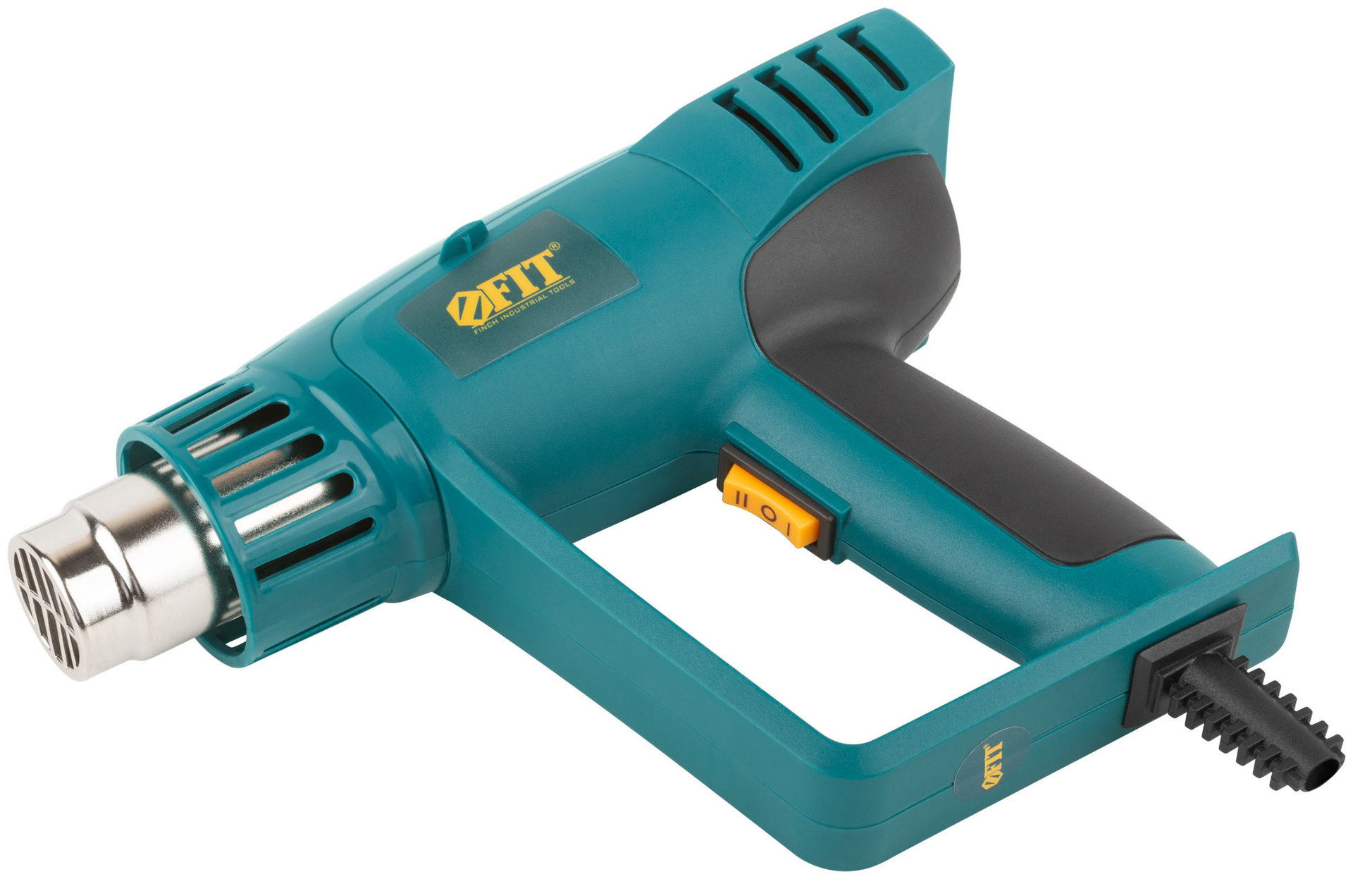 Фен технический 2000 Вт; 250/500 °C; 250/550 л/мин; рез. накл.; коробка (80607)