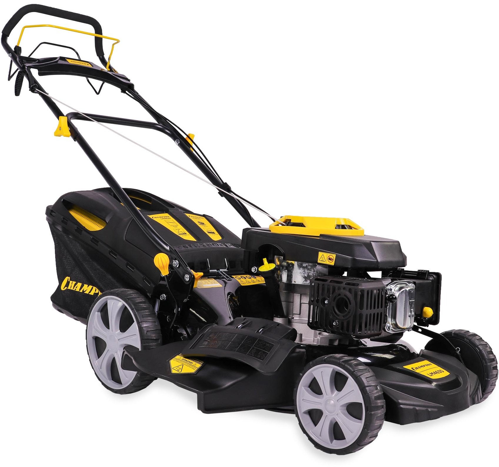 Газонокосилка CHAMPION LM4630 (3кВт привод 457мм 60л 25-75мм 1рычаг/7, 32кг 4в1) (LM4630)