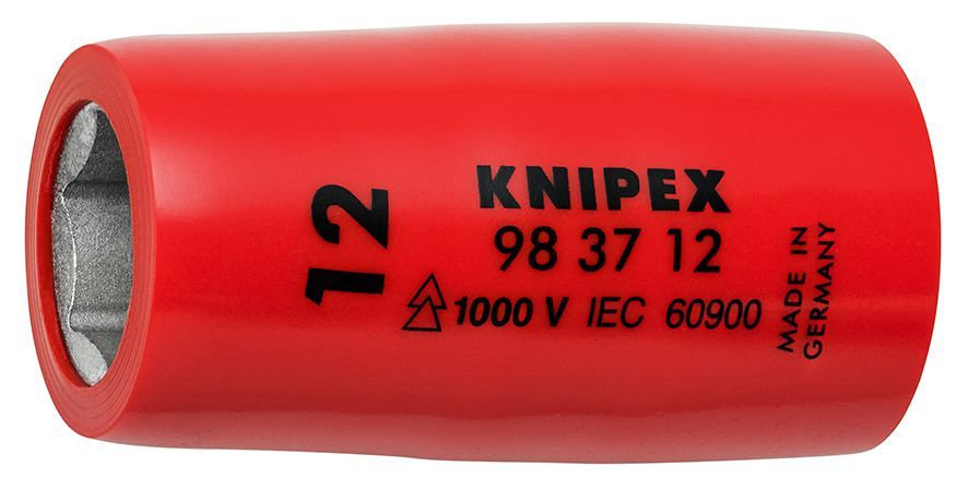 Головка торцевая VDE 3/8 6-гранная, 12 мм, диэлектрическая (KN-983712)