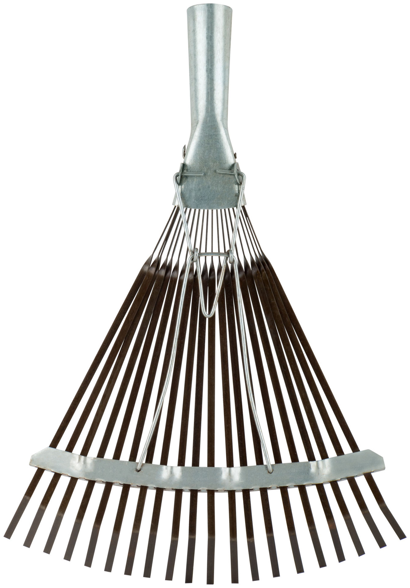 Грабли веерные регулируемые пластинчатые, 20 зубьев, 250-415 мм, без черенка (76944)