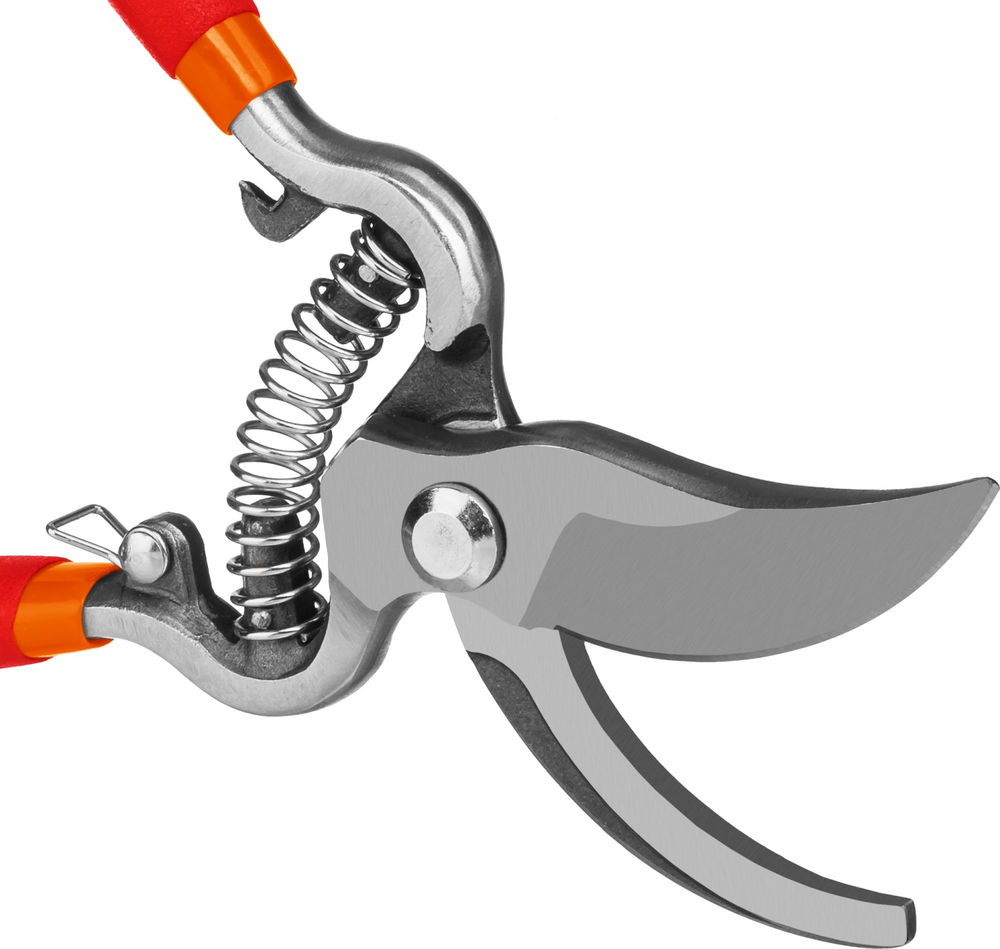 Плоскостной секатор G-3, 200 мм, высокоуглеродистая сталь, цельнокованый, покрытие ПВХ GRINDA 423103