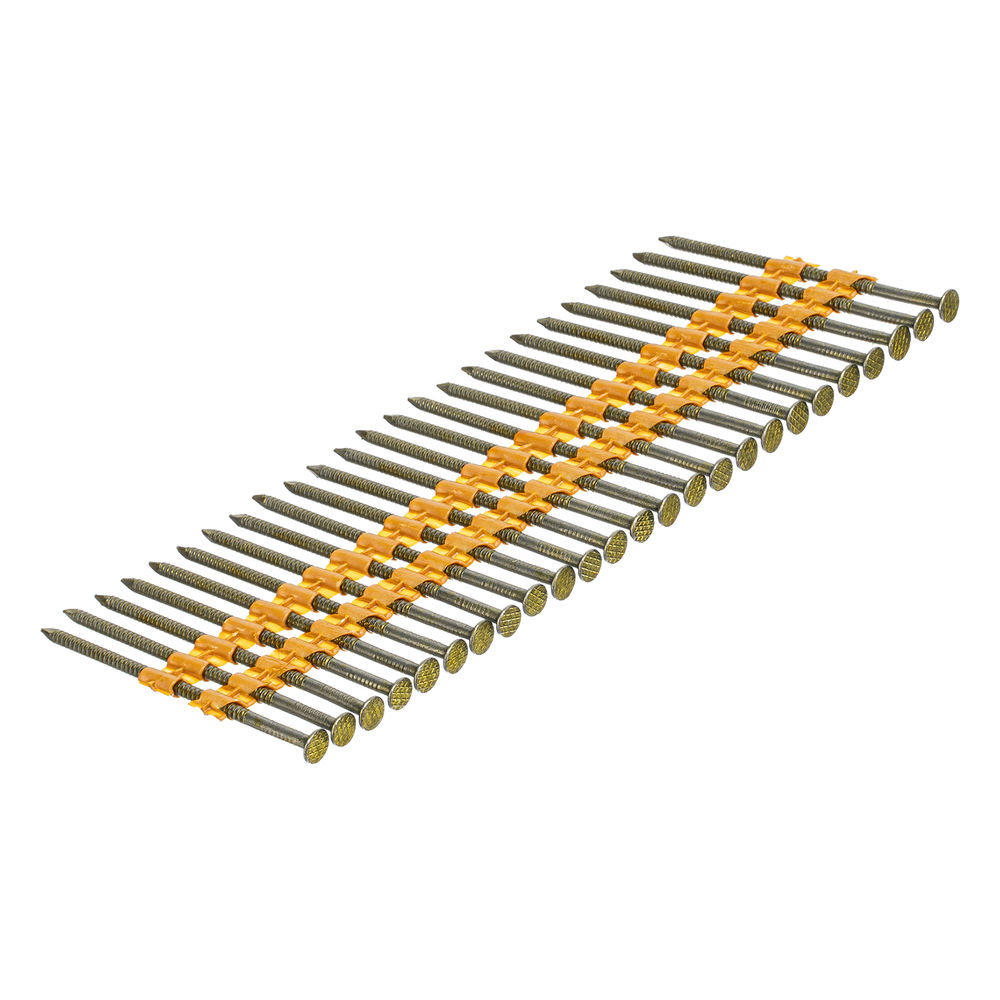 Гвозди для пнев. нейлера (крашен.) длина - 75 мм, диам. - 3,05 мм, 2000 шт. Denzel (57697)