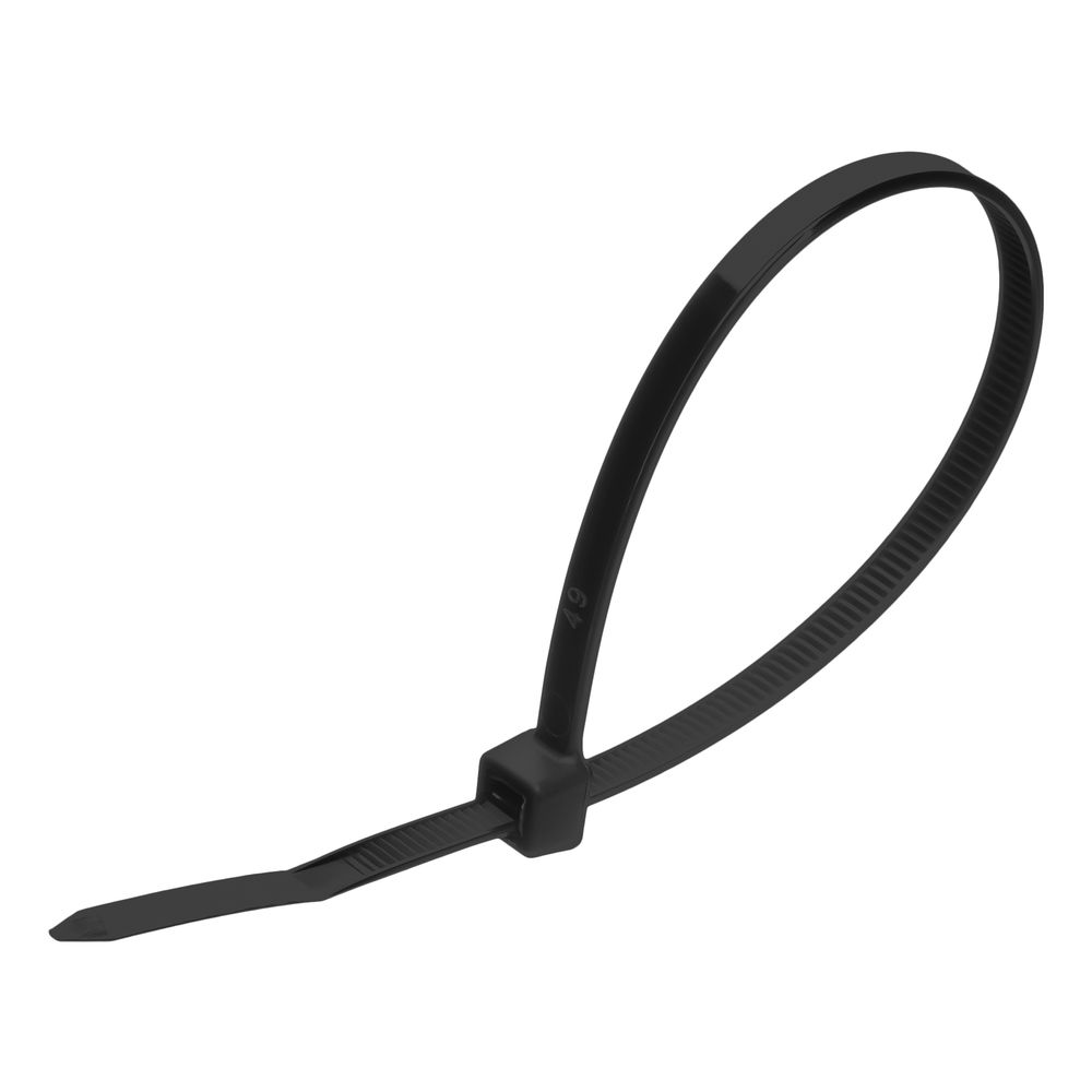 Хомуты, 200 x 4.8 мм, пластиковые, черные, 100 шт Сибртех (45563)