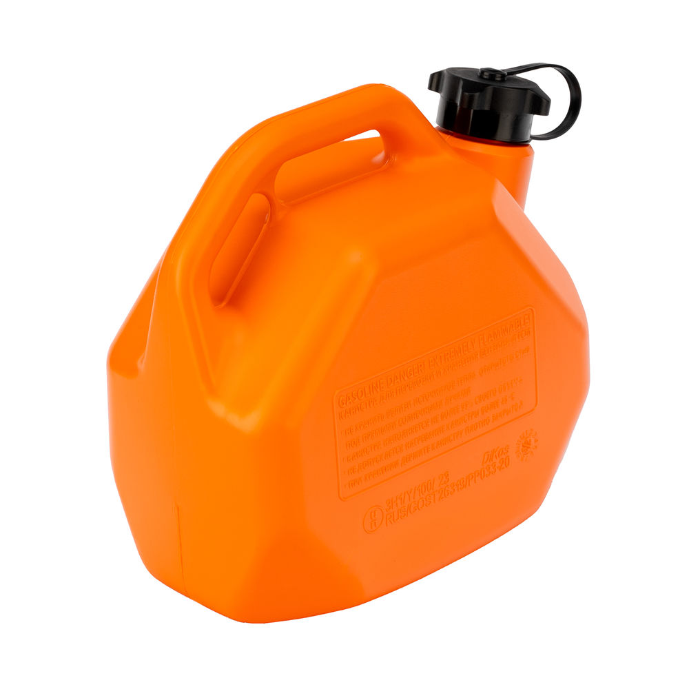 Канистра для ГСМ, пластиковая, со скошенными углами, 5 литров Stels (53110)