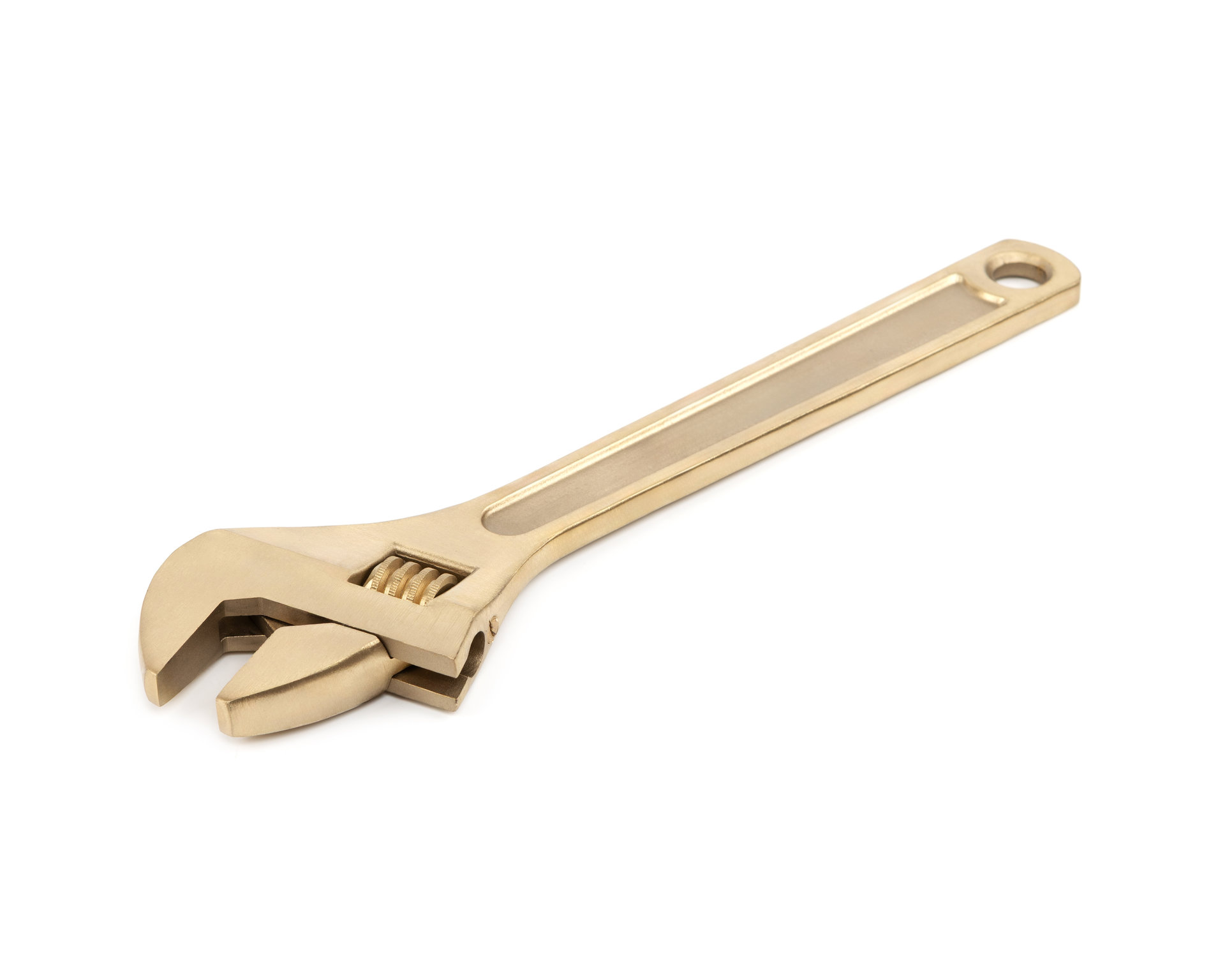 Ключ гаечный разводной шведский КР-30 искробезопасный сплав AlCu 125-1008, HORTZ