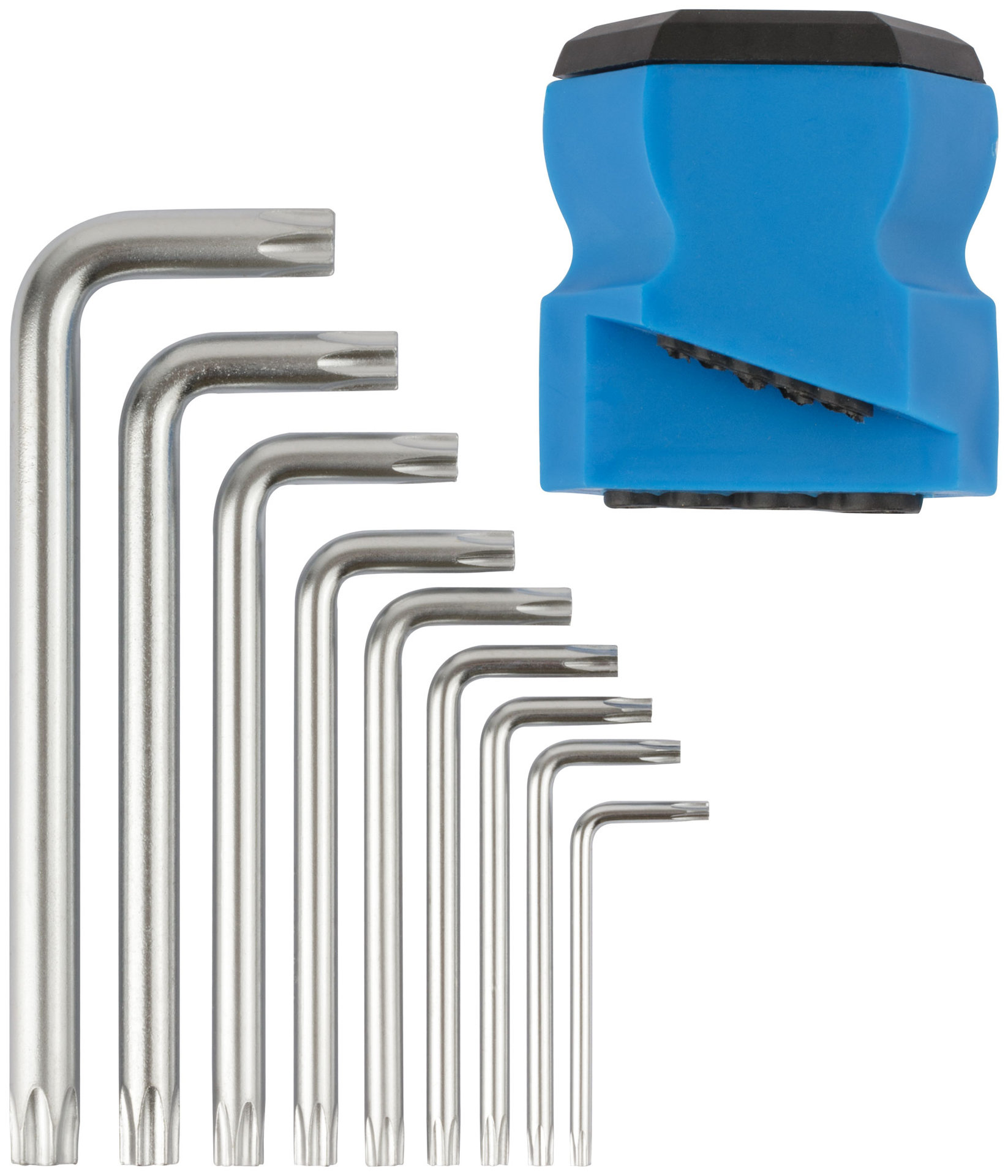 Ключи звездочки, набор 9 шт. T10-T50, в пластиковом держателе