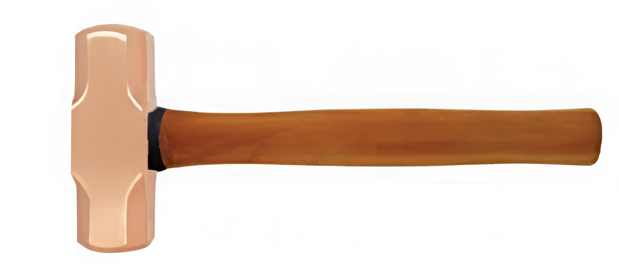 Кувалда тупоносая 5,4 кг BeCu рукоятка дерево искробезопасная 191B-1030, HORTZ