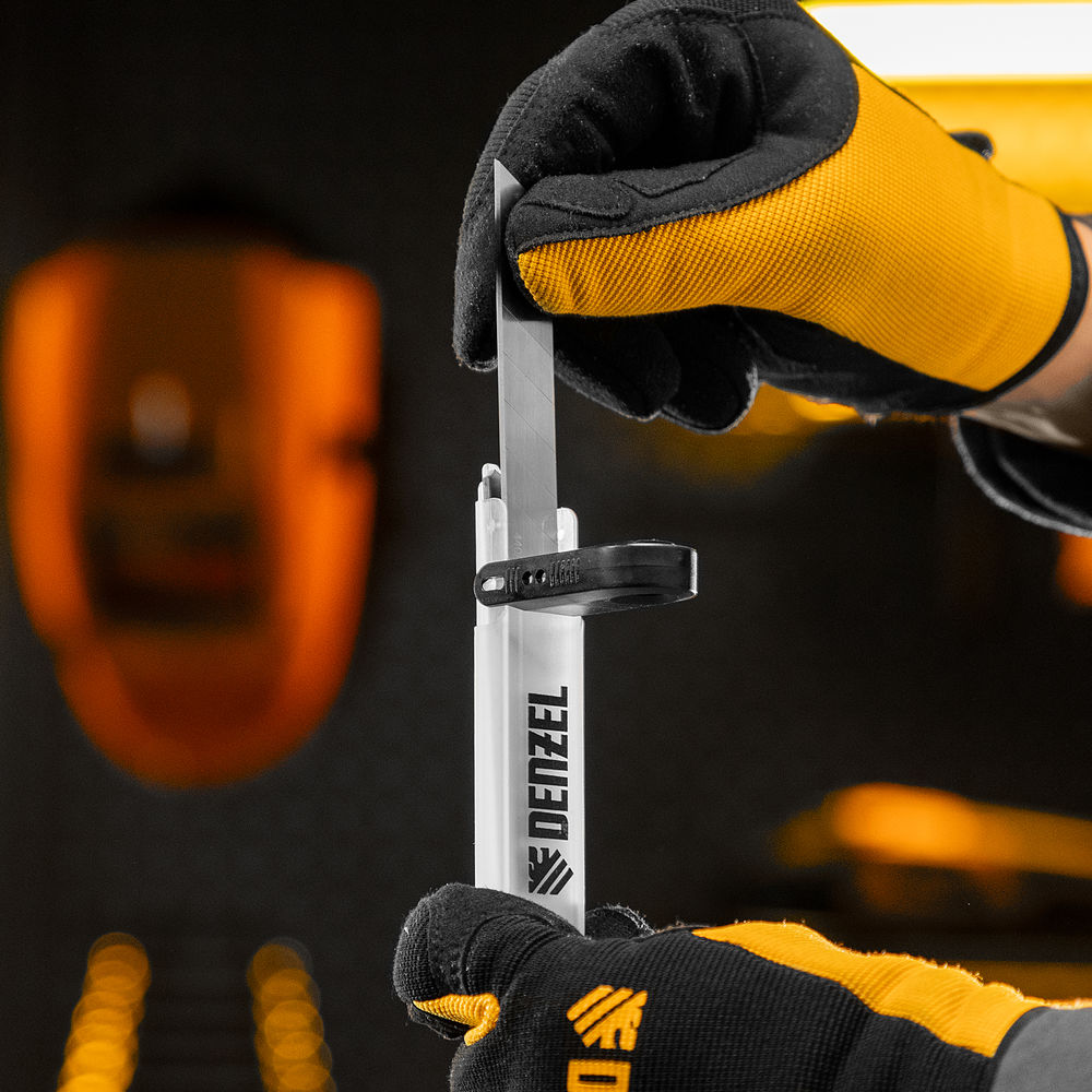 Лезвия, 18 мм, нерж. сталь 440, 0,5 мм, 5 штук Denzel (79307)