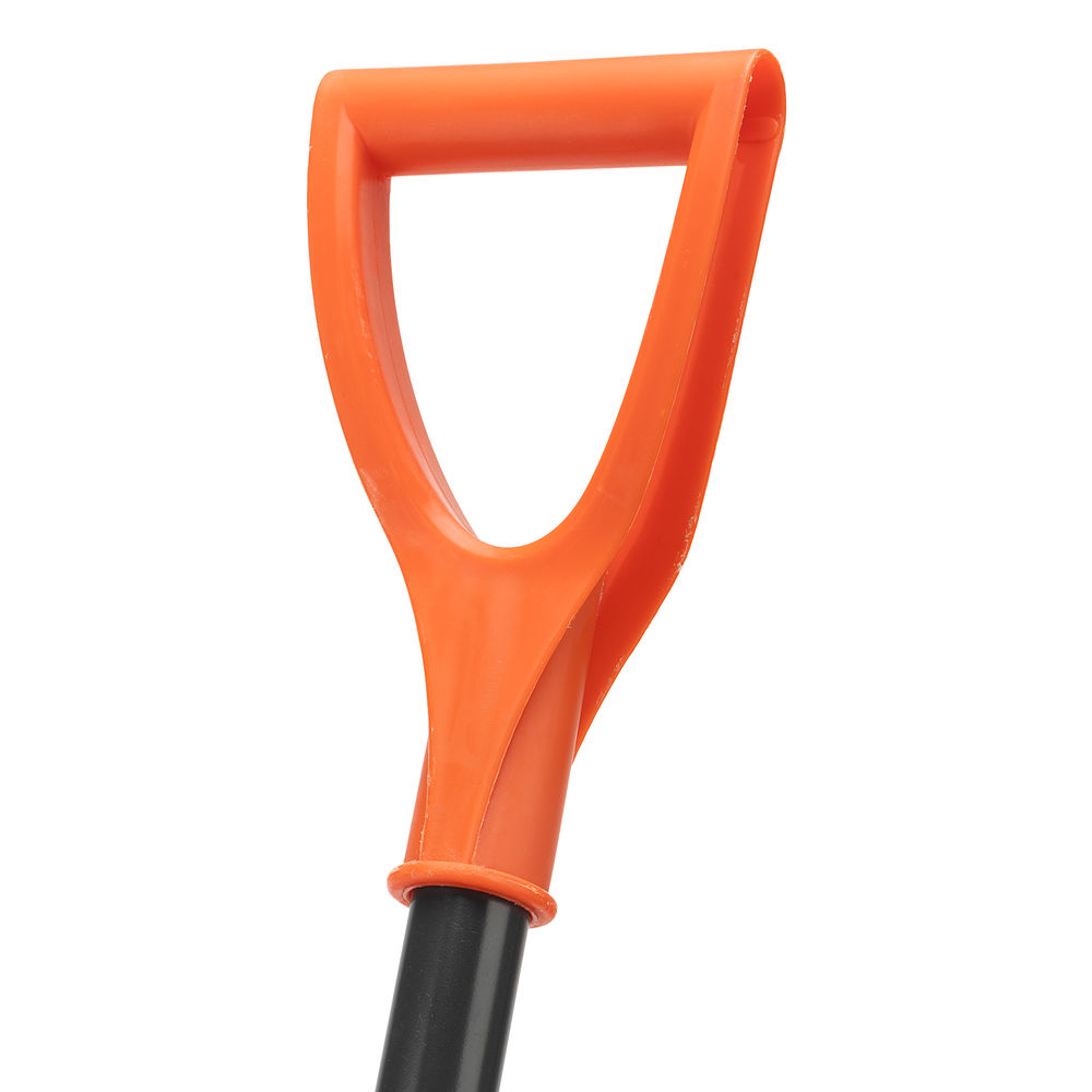 Лопата для уборки снега поликарбонат, 465х410х1390 мм, стальной черенок, усиленная Сибртех (61655)