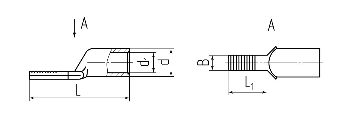 Наконечник кабельный штифтовой НШМЛ 70-20 (КВТ) (87466)
