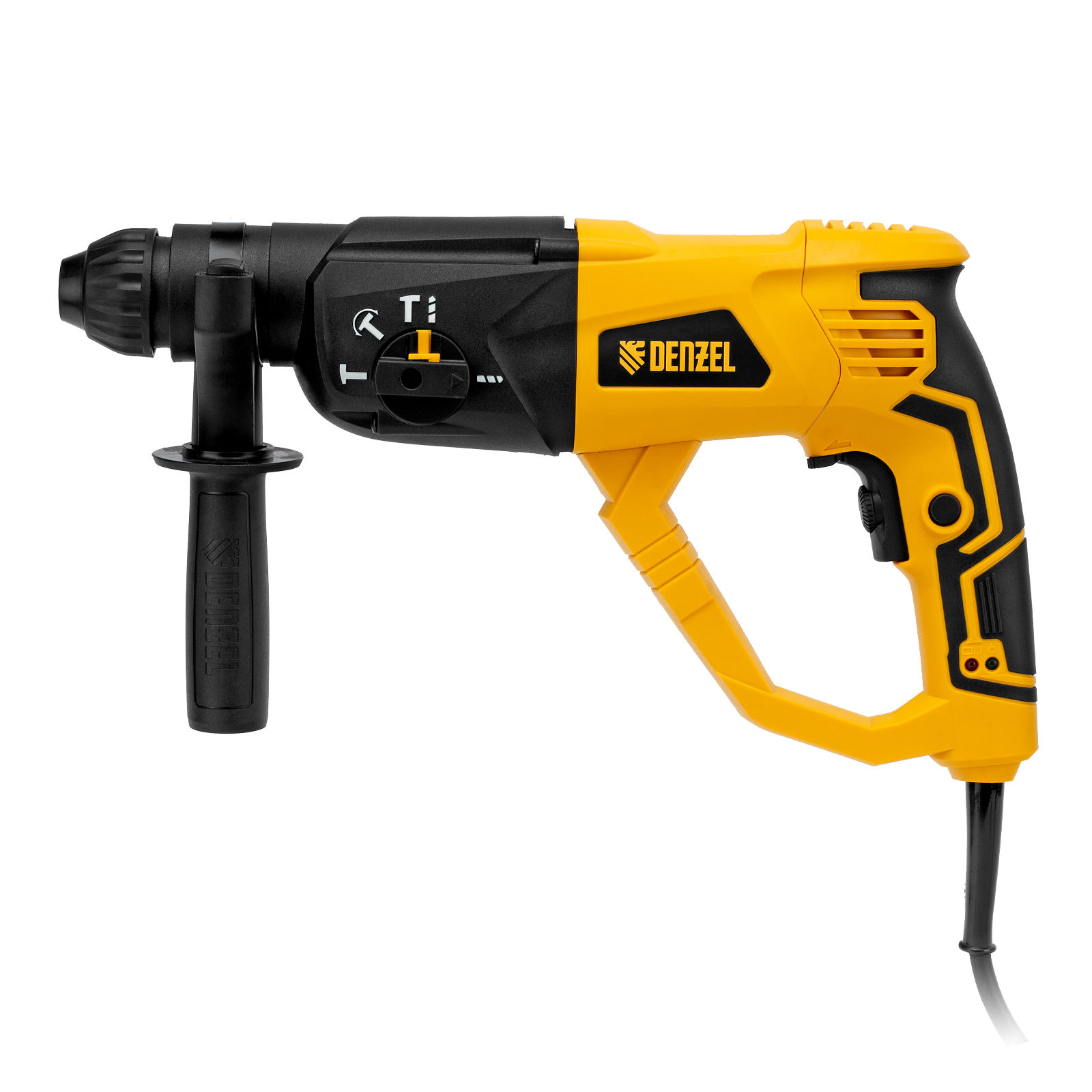 Перфоратор электрический RH-1050-26, SDS-plus, 1050 Вт, 3.2 Дж, 3 плюс 1 режим Denzel (26608)