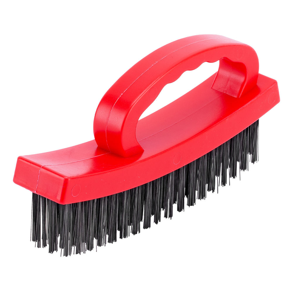 Щетка зачистная четырехрядная, плоская, пластиковая с рукояткой Matrix (74818)