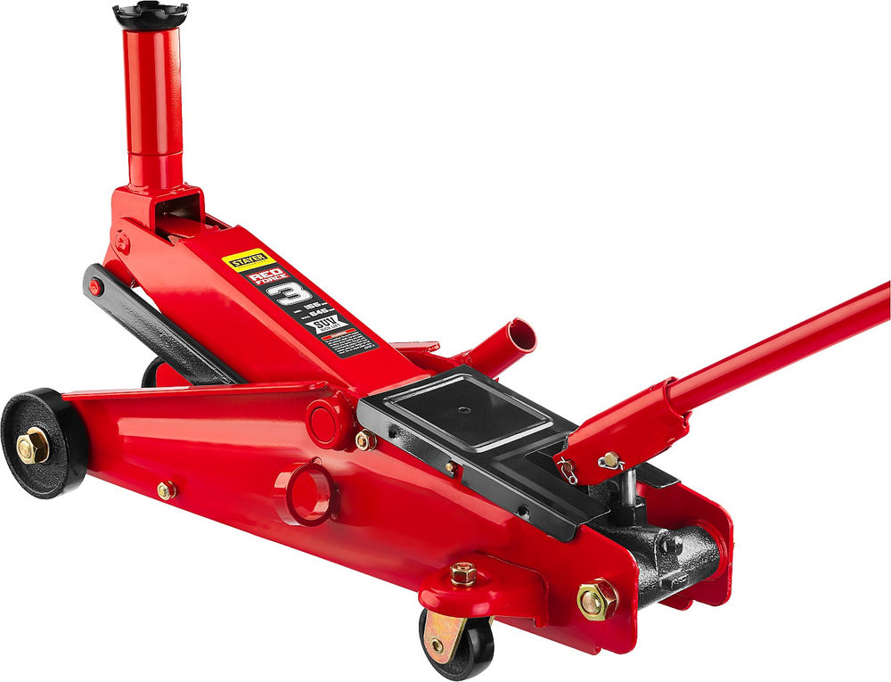 Домкрат подкатной 3 т, 155 - 545 мм с высоким подъемом R-55 RED FORCE Professional STAYER 43157-3