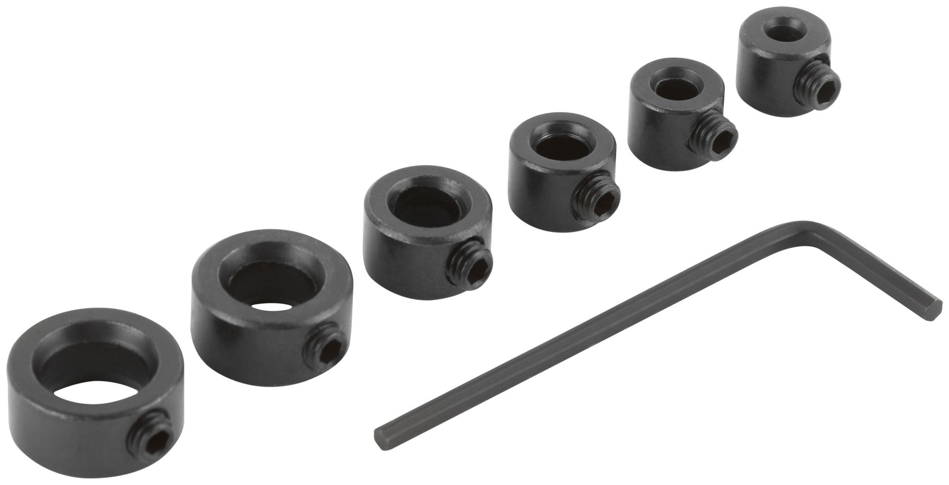 Стопперы для сверел, набор 6 шт. (3, 4, 5, 6, 8, 10 мм) (36426)