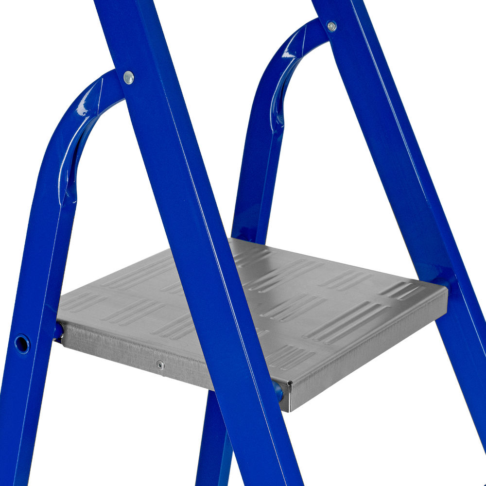 Стремянка, 10 ступеней, стальной профиль, алюминиевые ступени Сибртех (97960)