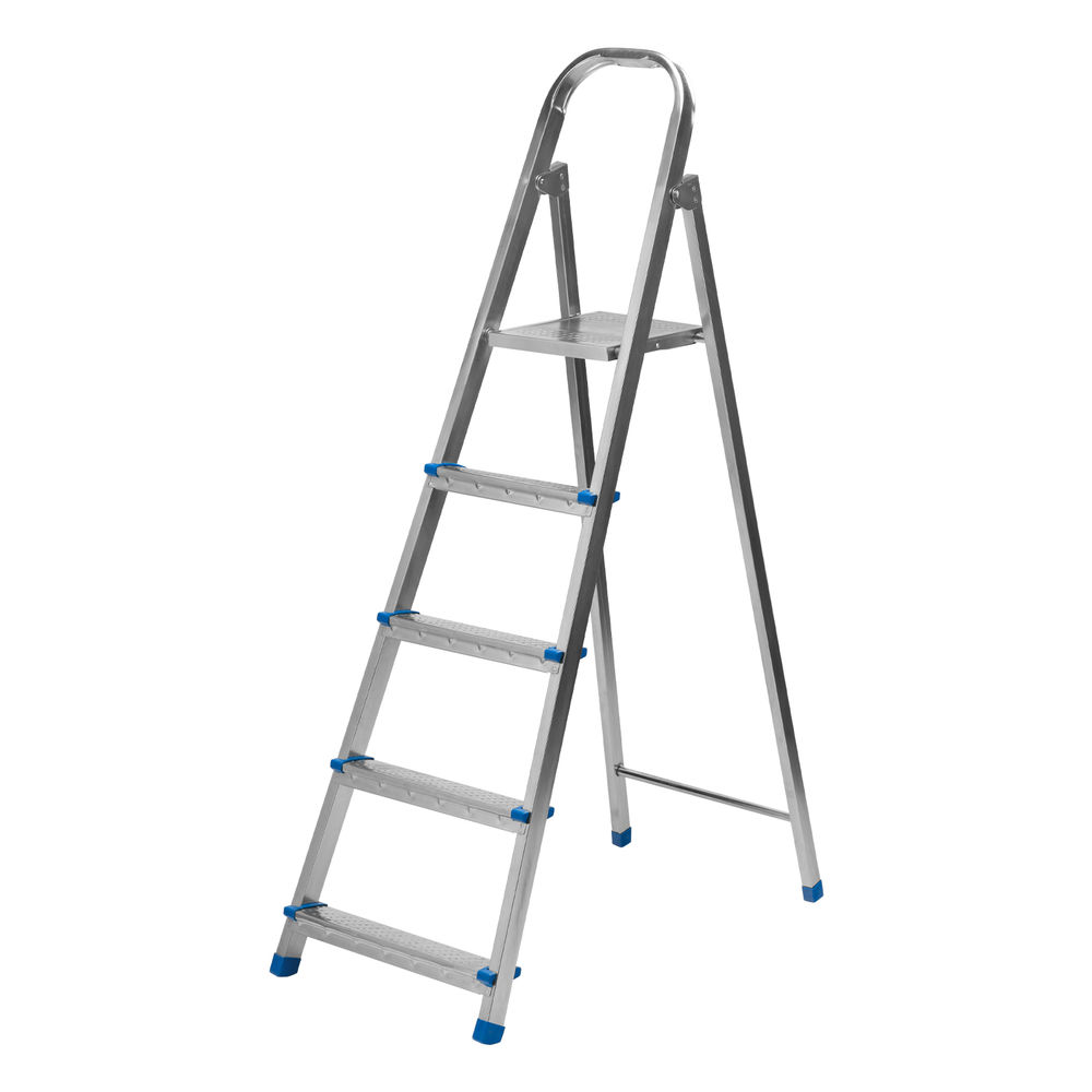 Стремянка, 5 ступеней, стальная, оцинкованная Сибртех (97837)