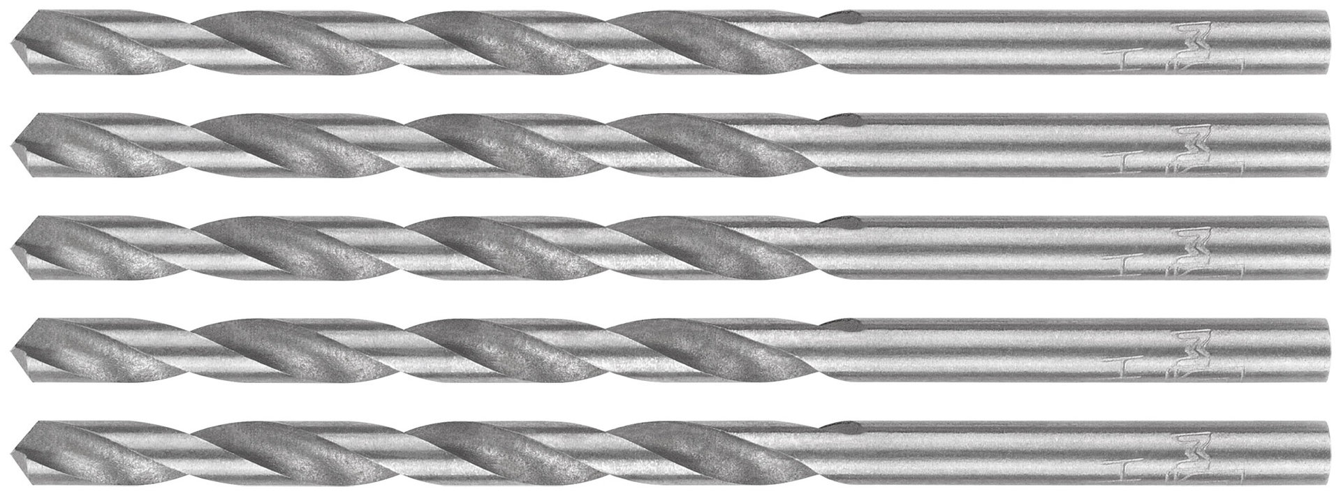 Сверла по металлу HSS, угол заточки 118°, 3,0 x 61 мм, (5 шт.) (35555М)