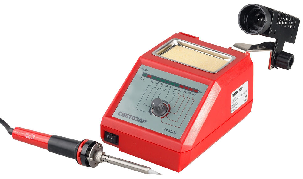 Аналоговая паяльная станция 48 Вт, 150 - 420°C, 220 В СВЕТОЗАР SV-55333