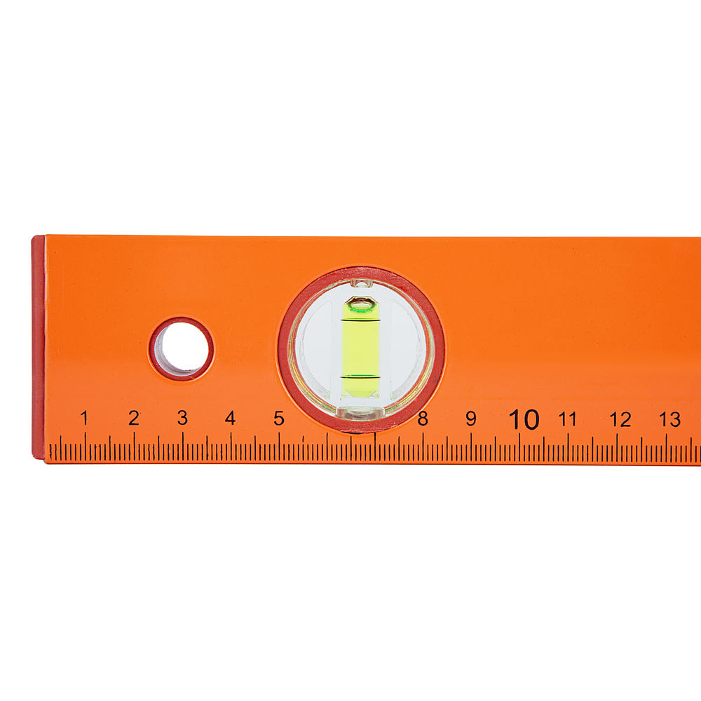 Уровень алюминиевый, 400 мм, 3 глазка, желтый, линейка Sparta (330205)