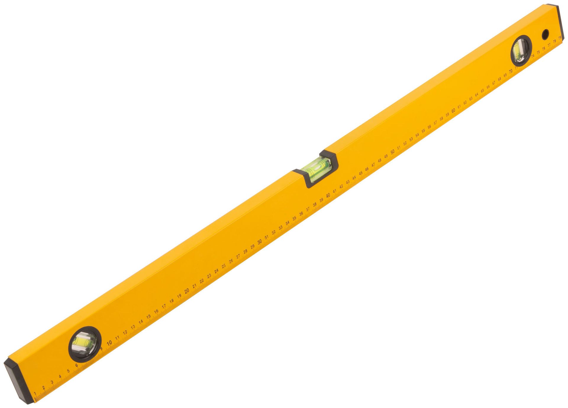Уровень Магнит, 3 глазка, желтый усиленный корпус, магниты, шкала, Профи 800 мм (18248)