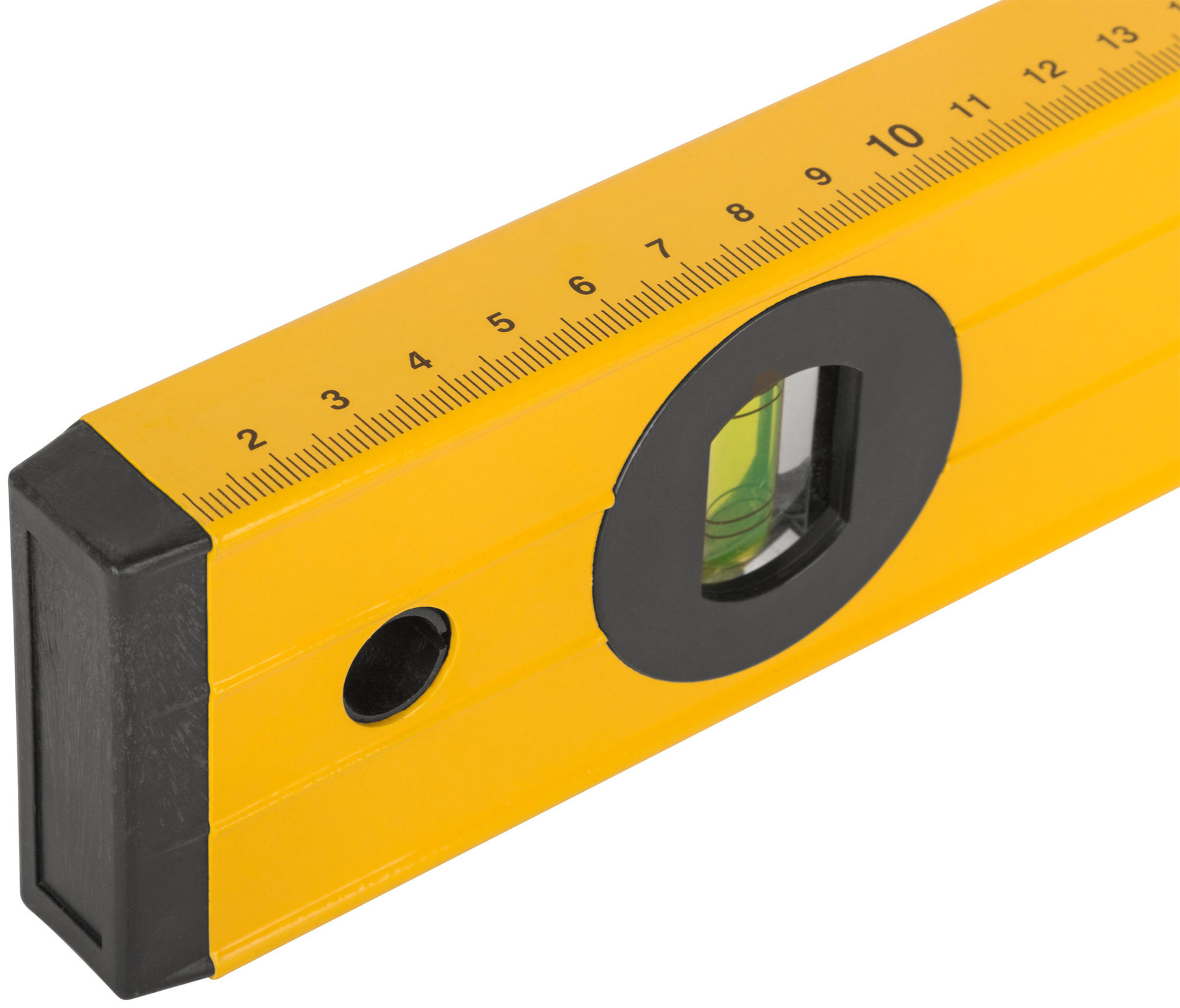 Уровень Янтарь, 3 глазка, ручки, усиленный корпус, фрезер. рабочая грань, шкала 2000 мм (18167)