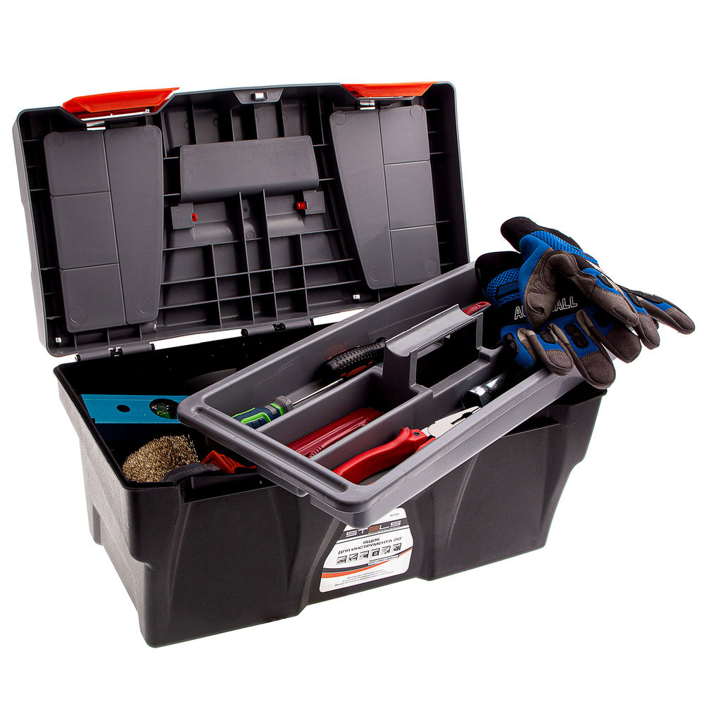 Ящик для инструмента 20, 500х260х260 мм, пластик Россия// Stels